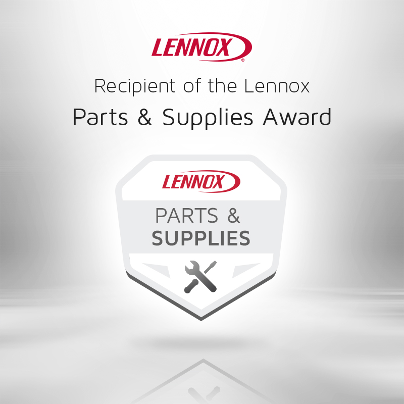 Parts & Supplies_9x9 Recipient of Lennox Centurion Award